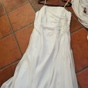 Wedding dress, size 18 but can fit as smaller size, only worn once